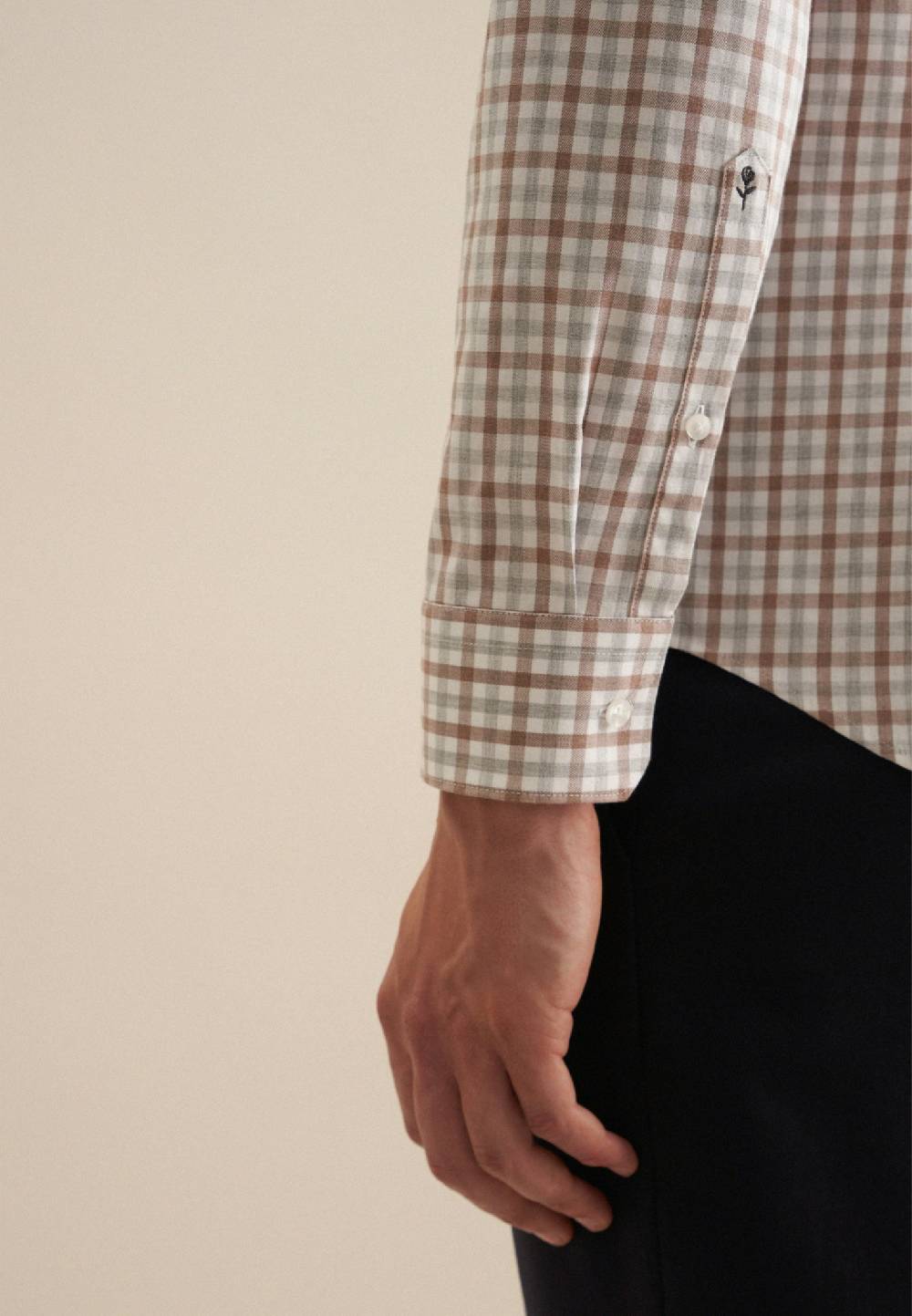 Studio Seidensticker Flanell Flanellhemd in Regular mit Button-Down-Kragen Riesige Ersparnisse