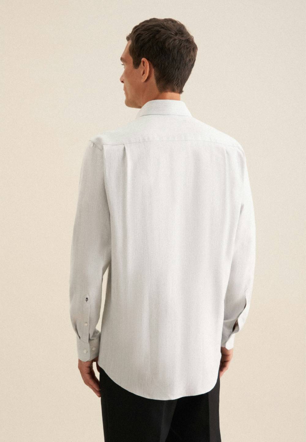 Studio Seidensticker Fischgrat Flanellhemd in Regular mit Kentkragen VIP-Rabatte