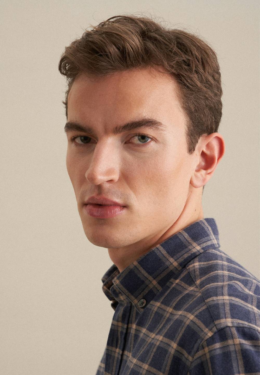 Studio Seidensticker Flanell Casual Hemd in Regular mit Button-Down-Kragen Sonderangebot der Fabrik