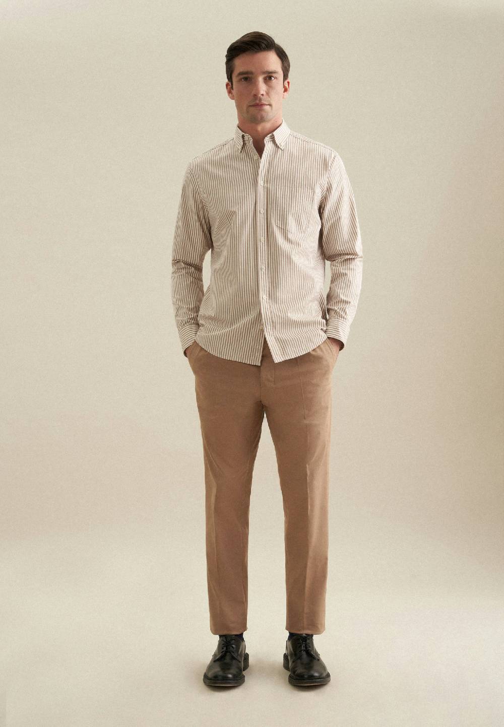 Studio Seidensticker Twill Casual Hemd in Regular mit Button-Down-Kragen Vierteljährliche Förderung