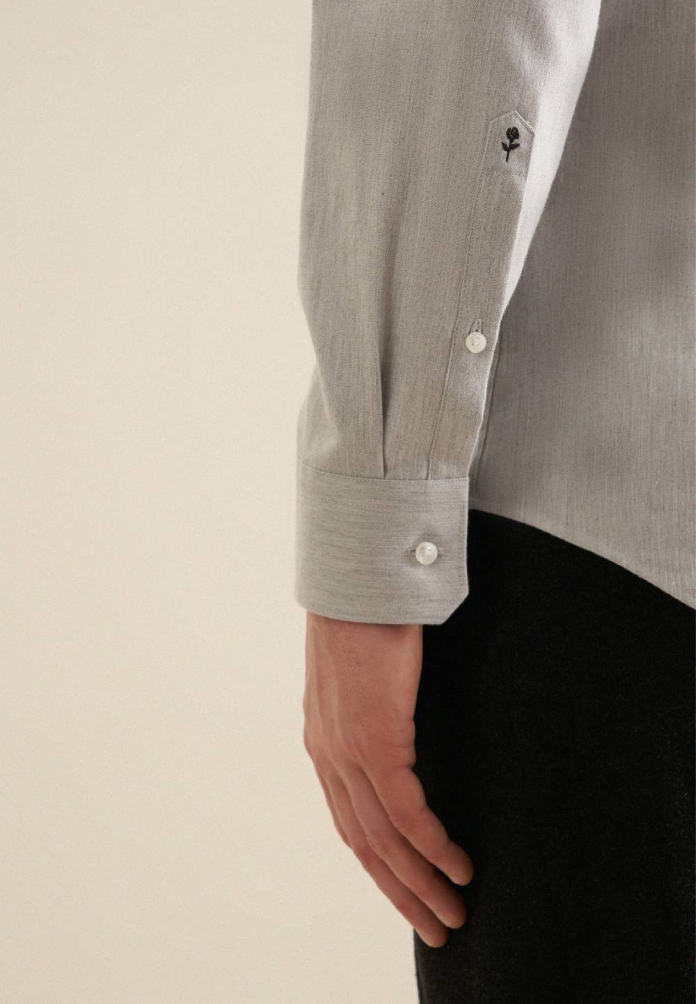 Studio Seidensticker Flanell Flanellhemd in Shaped mit Kentkragen Exklusivangebot