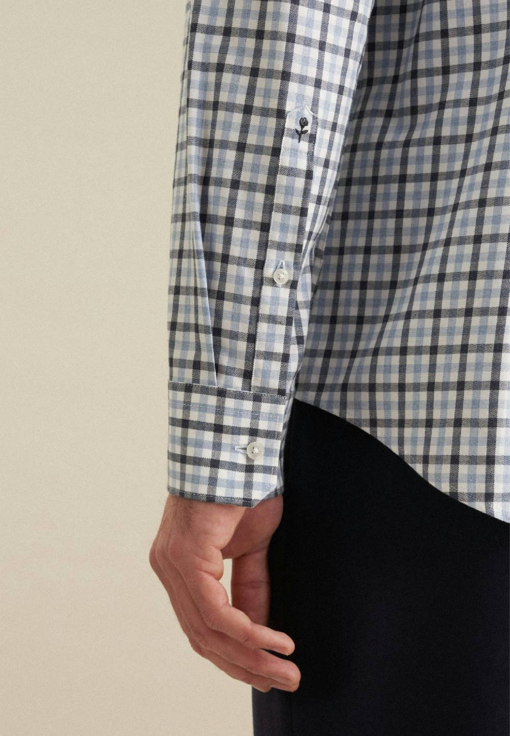 Studio Seidensticker Flanell Flanellhemd in Slim mit Button-Down-Kragen Vatertagsangebot