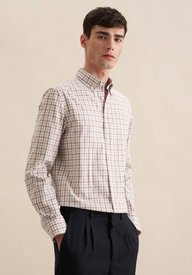Studio Seidensticker Flanell Flanellhemd in Slim mit Button-Down-Kragen Valentinstagsangebot