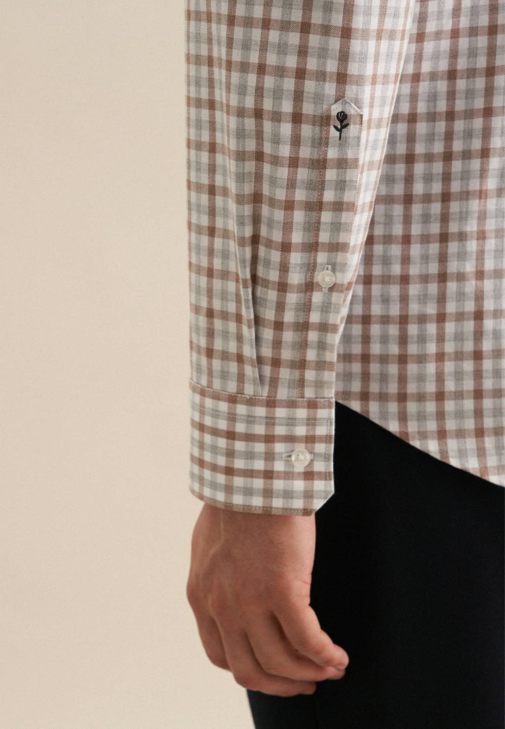 Studio Seidensticker Flanell Flanellhemd in Slim mit Button-Down-Kragen Valentinstagsangebot