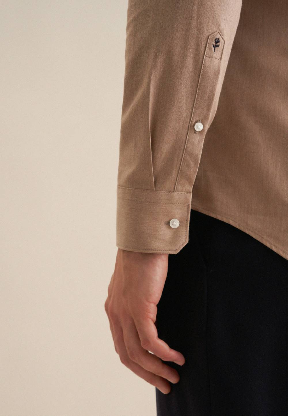 Studio Seidensticker Flanell Flanellhemd in Slim mit Kentkragen Top Angebot