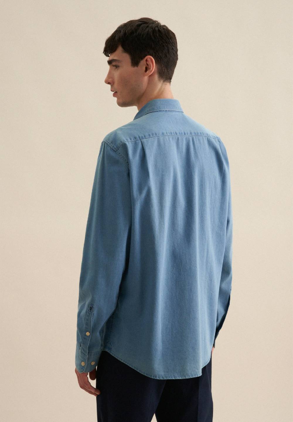 Studio Seidensticker Denim Casual Hemd in Regular mit Button-Down-Kragen Fabrik Onlineshop