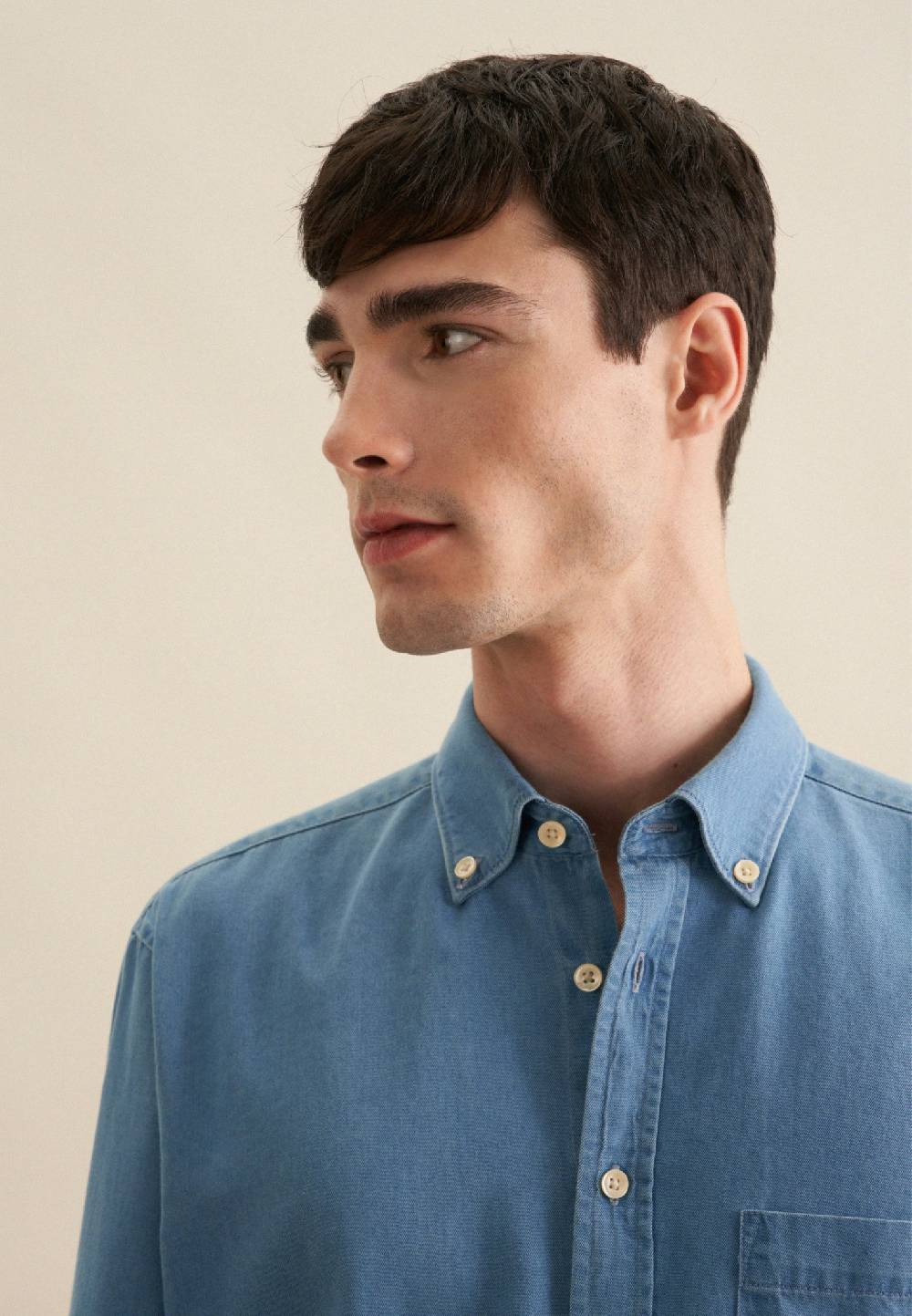 Studio Seidensticker Denim Casual Hemd in Regular mit Button-Down-Kragen Fabrik Onlineshop