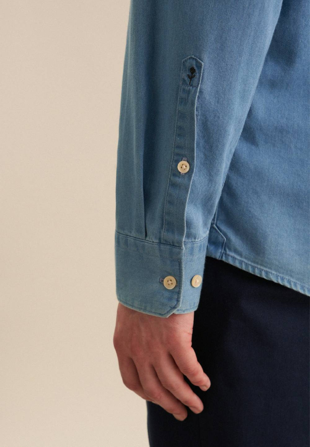 Studio Seidensticker Denim Casual Hemd in Regular mit Button-Down-Kragen Fabrik Onlineshop