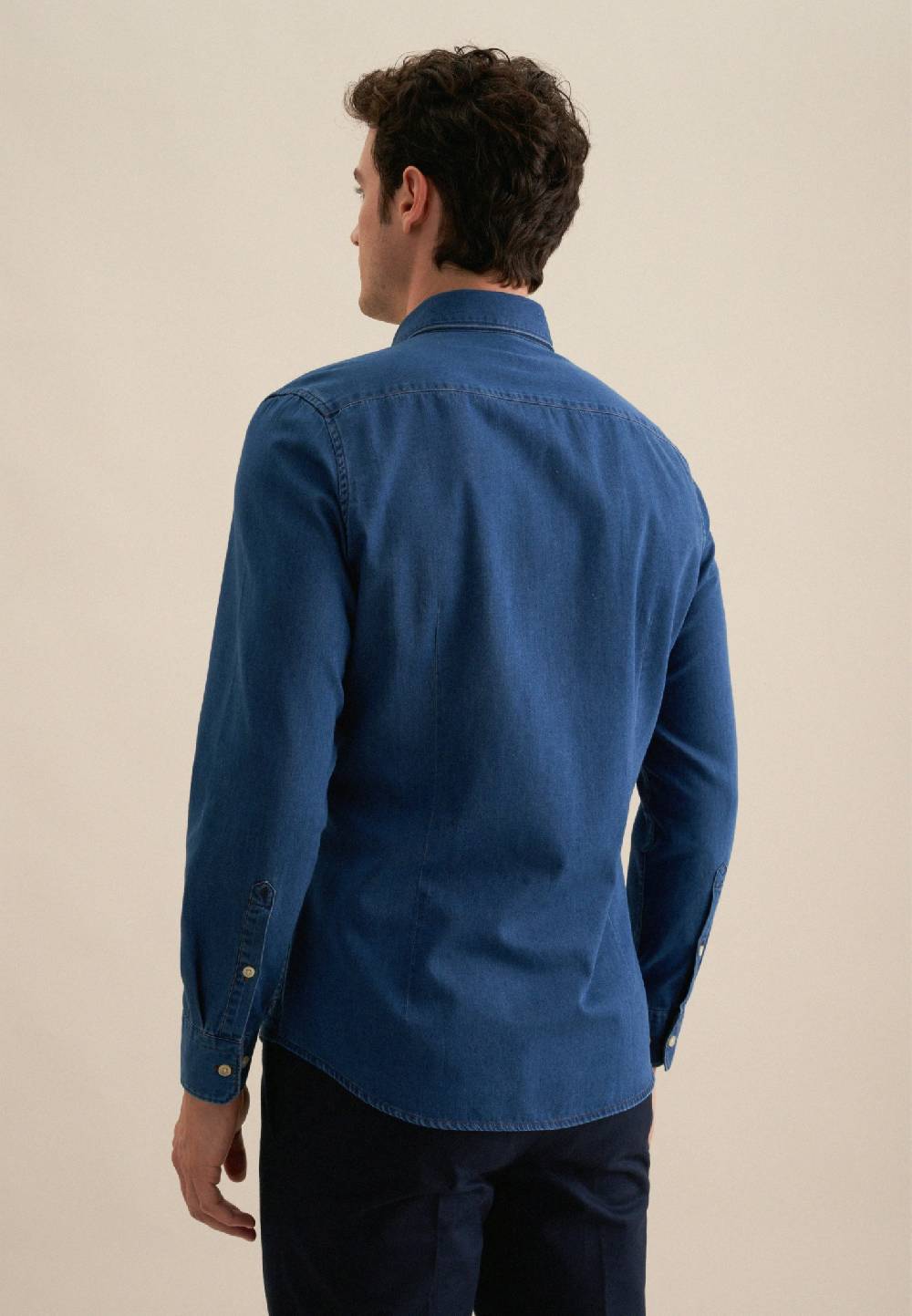 Studio Seidensticker Denim Casual Hemd in Slim mit Button-Down-Kragen Riesige Ersparnisse