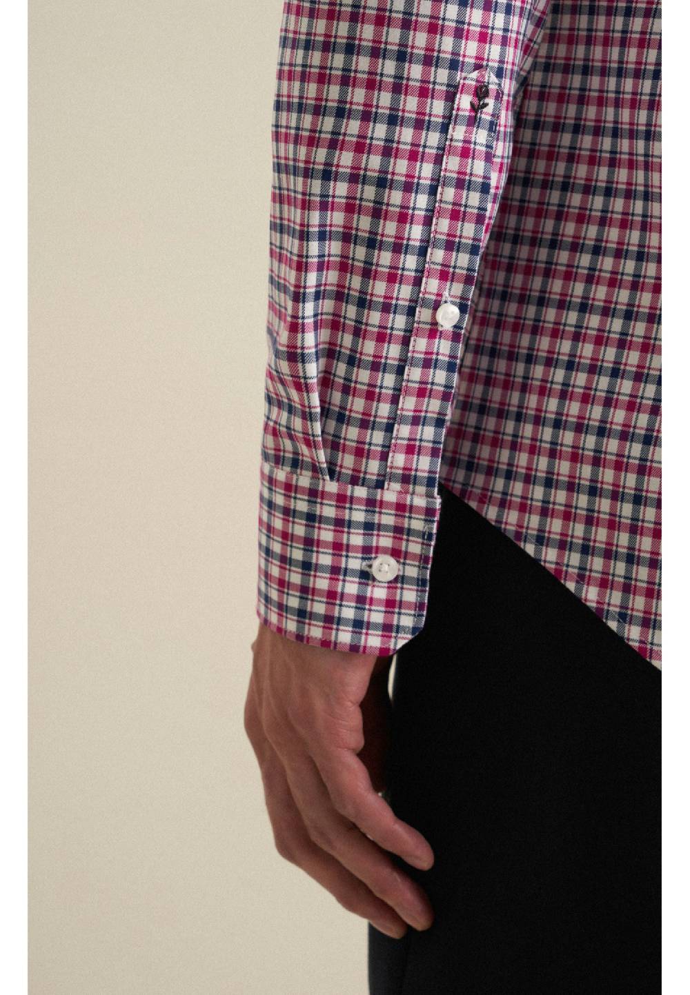 Studio Seidensticker Bügelfreies Twill Business Hemd in Slim mit Button-Down-Kragen Tiefpreis