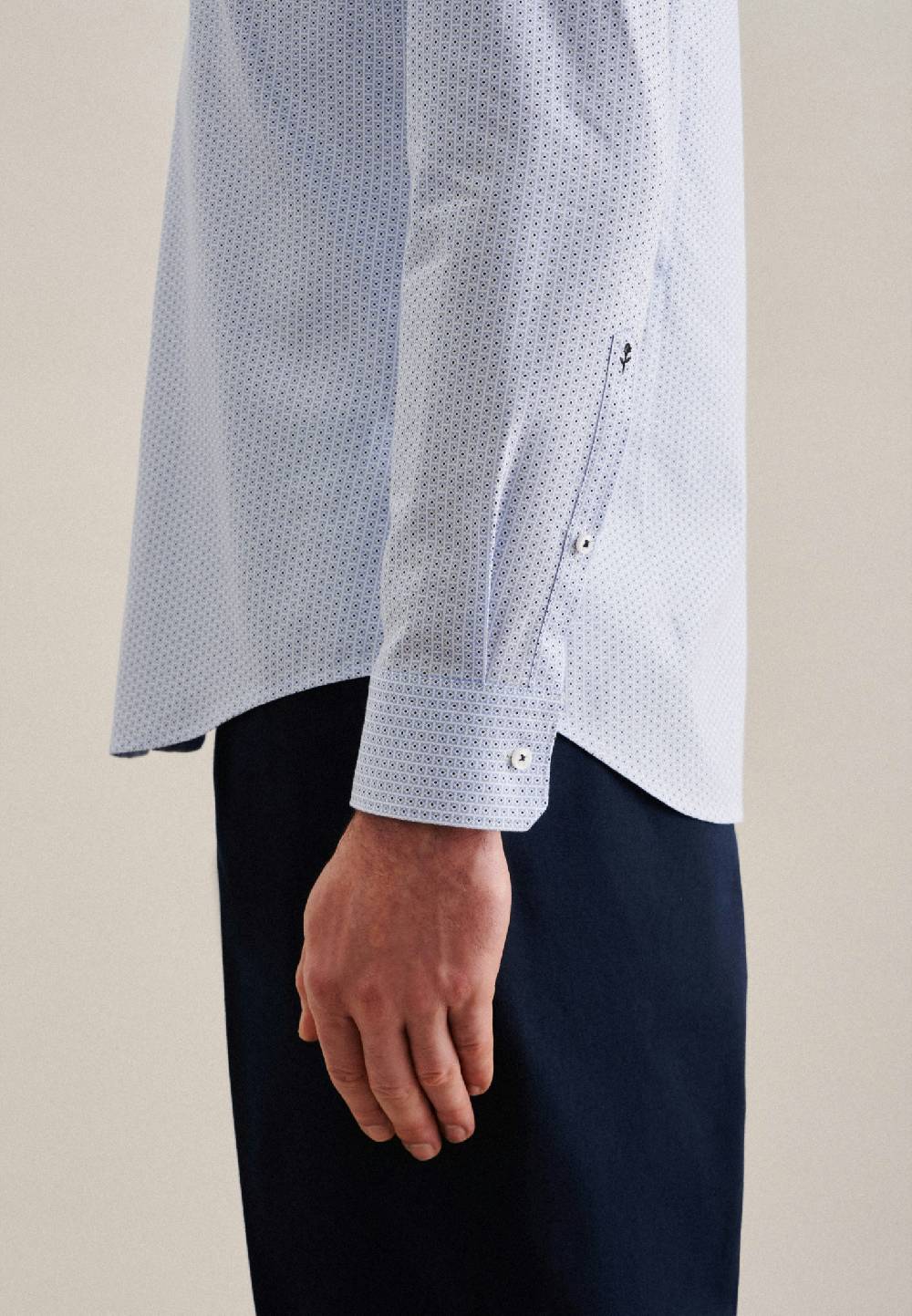 Studio Seidensticker Twill Business Hemd in Slim mit Covered-Button-Down-Kragen Super Rabatt