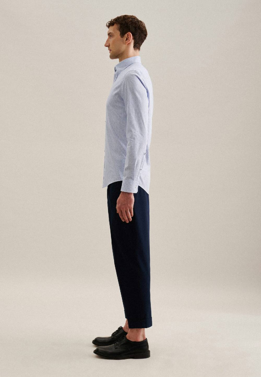 Studio Seidensticker Twill Business Hemd in Slim mit Covered-Button-Down-Kragen Super Rabatt