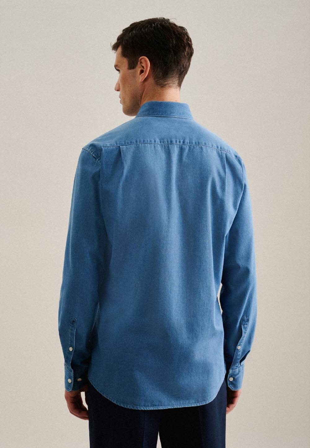 Studio Seidensticker Denim Casual Hemd in Regular mit Button-Down-Kragen Exklusivangebot