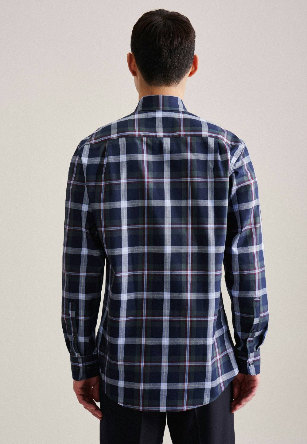 Studio Seidensticker Twill Flanellhemd in Regular mit Button-Down-Kragen Letzte 3 Tage