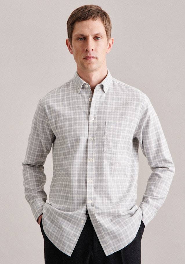 Studio Seidensticker Twill Casual Hemd in Regular mit Button-Down-Kragen Neueste Stile