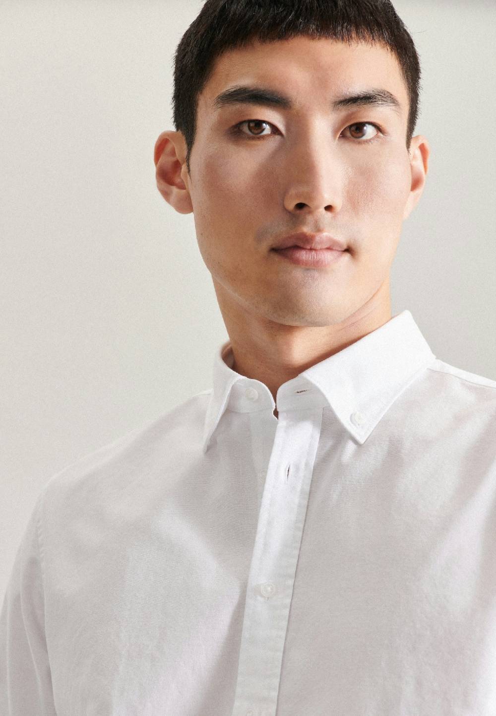 Studio Seidensticker Oxford Business Hemd in Shaped mit Button-Down-Kragen Letzter Tag