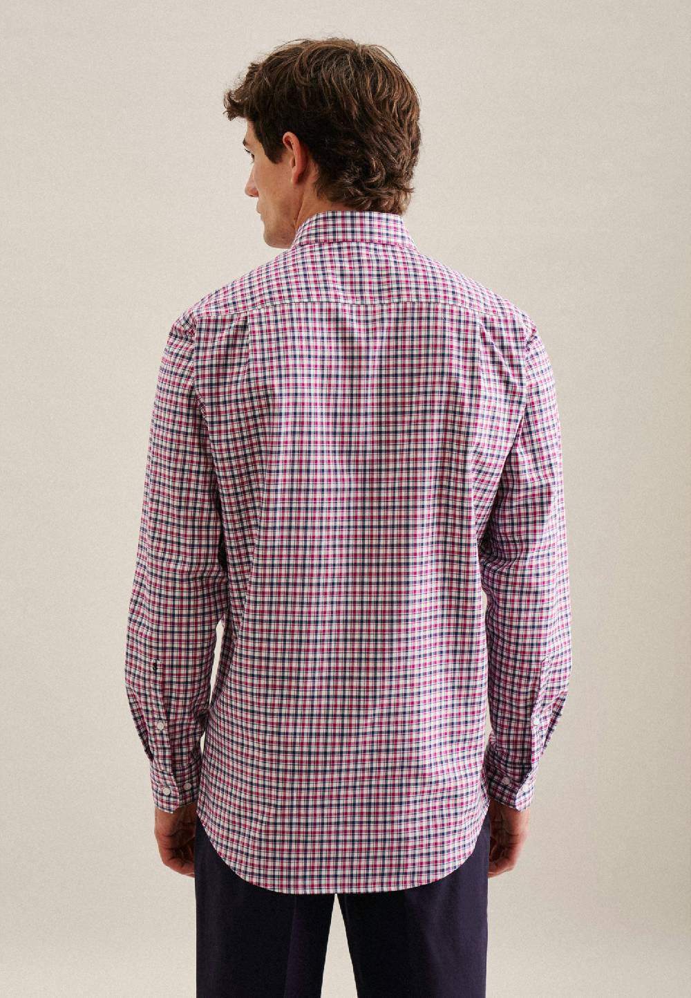 Studio Seidensticker Bügelfreies Twill Business Hemd in Regular mit Button-Down-Kragen Black Friday Preise