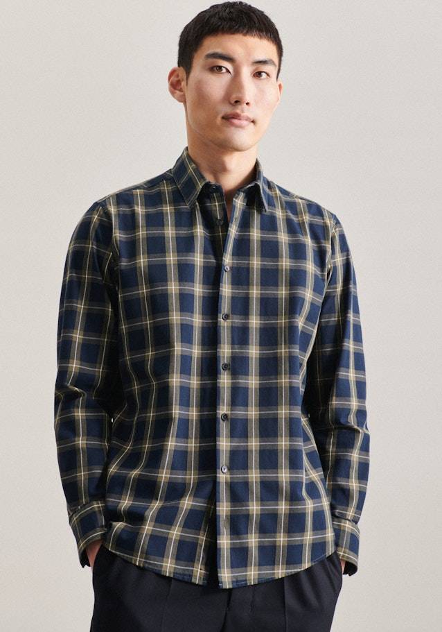 Studio Seidensticker Twill Casual Hemd in Regular mit Kentkragen Kostenloser Versand