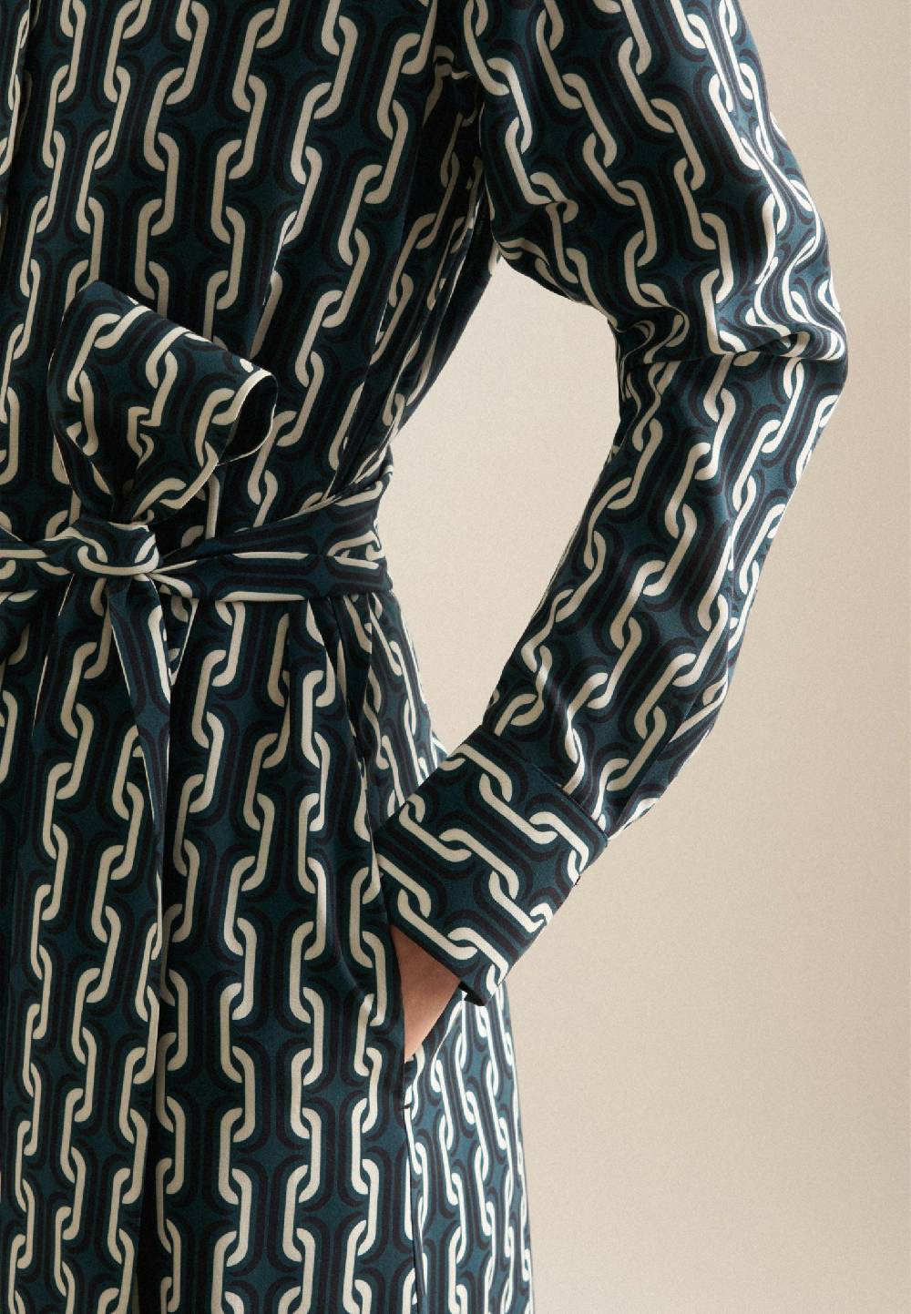 Studio Seidensticker Leinwandbindung Midi Kleid Im Verkauf