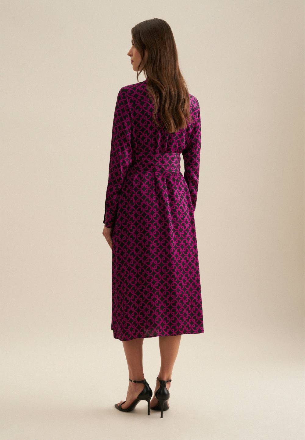 Studio Seidensticker Satin Midi Kleid Rabatt