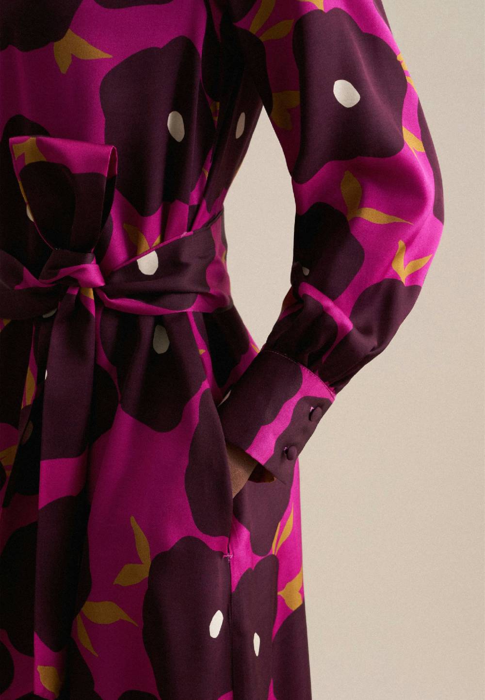 Studio Seidensticker Satin Midi Kleid Preisnachlass