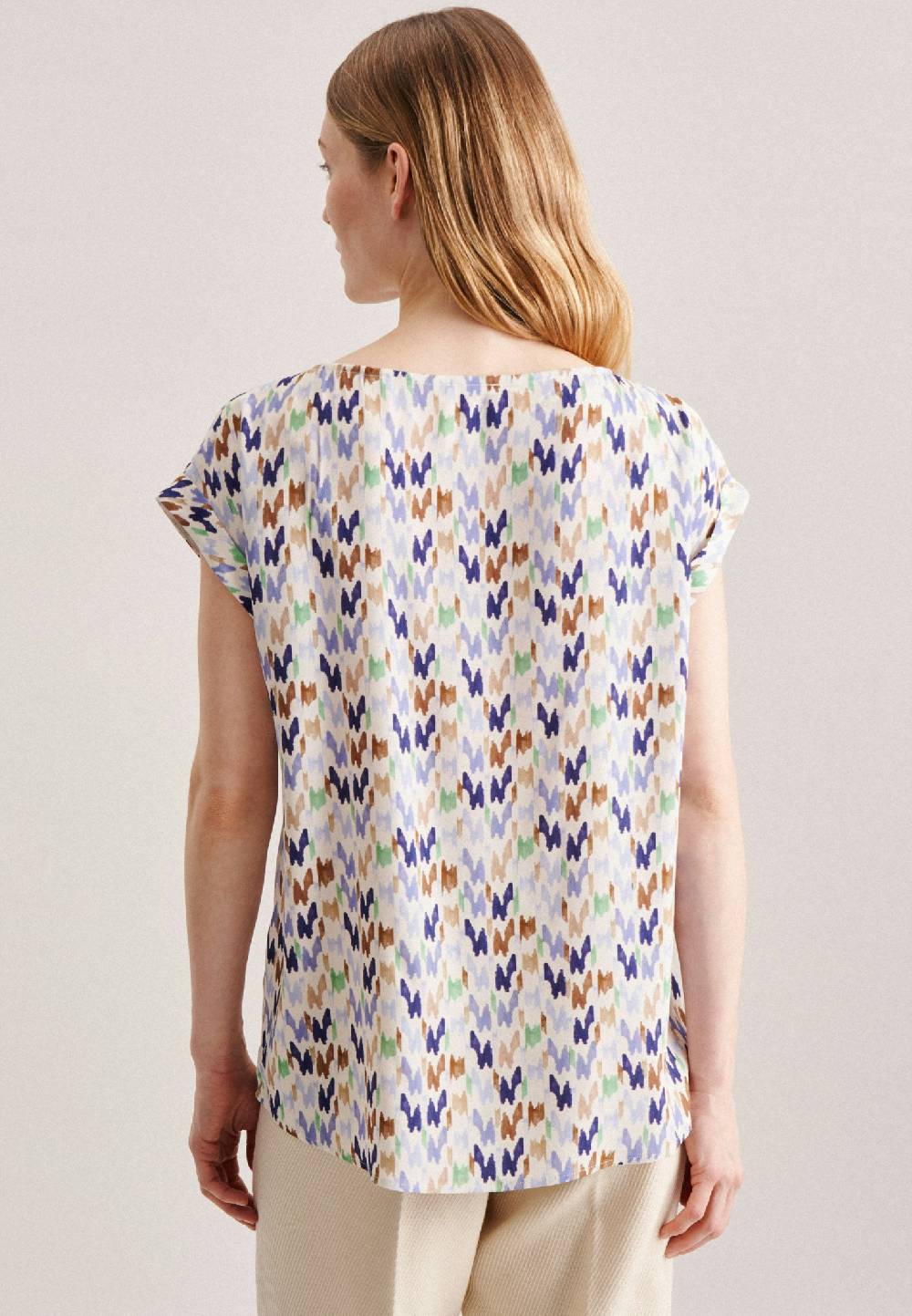 Studio Seidensticker Kurzarm Krepp Shirtbluse Neueste Stile