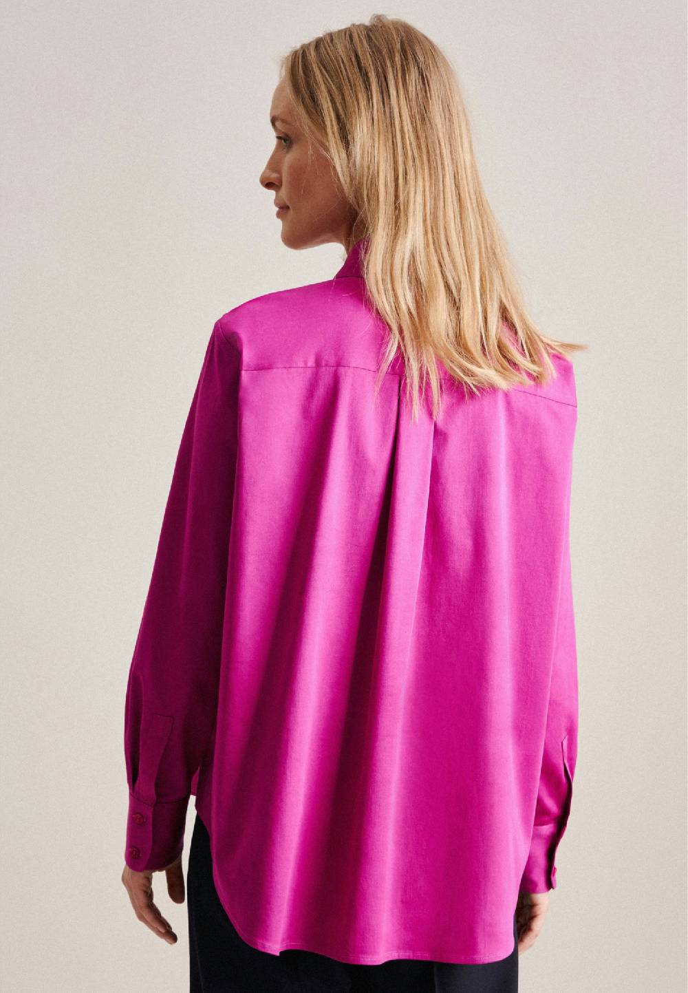 Studio Seidensticker Langarm Satin Hemdbluse Nur noch ein Tag übrig