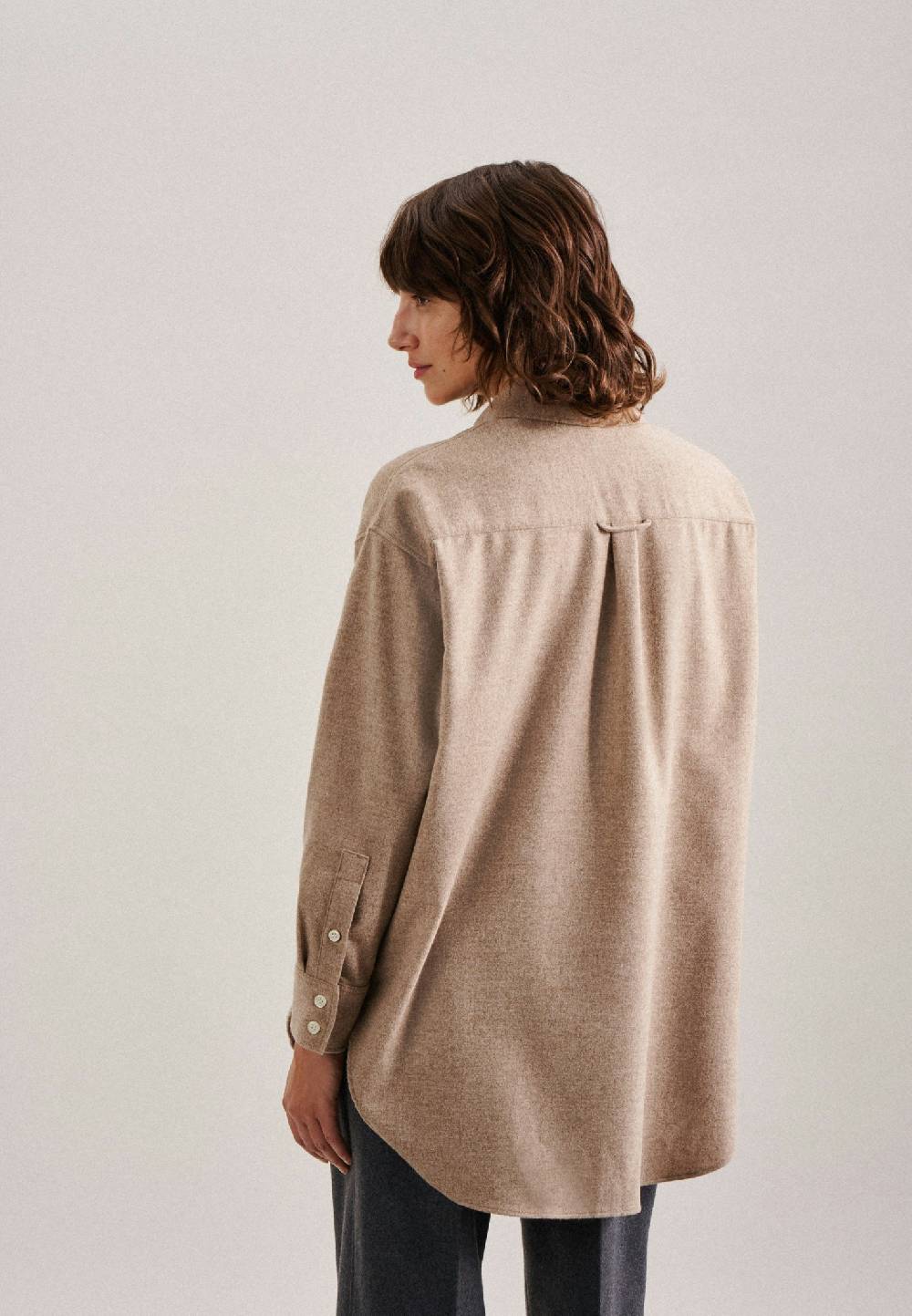 Studio Seidensticker Flanell Longbluse Im Verkauf