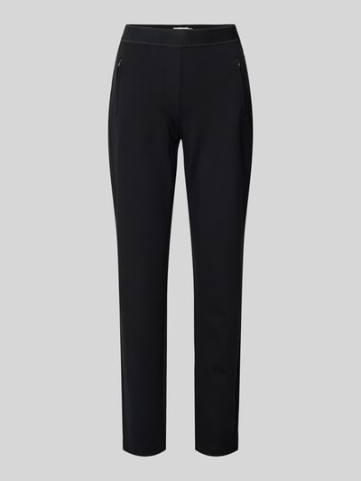 Peek & Cloppenburg Christian Berg WomanSlim Fit Stoffhose mit Reißverschlusstaschen in black Discount Store für neue Produkte