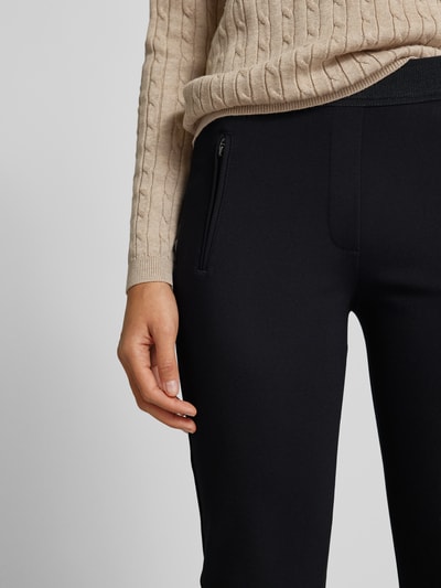 Peek & Cloppenburg Christian Berg WomanSlim Fit Stoffhose mit Reißverschlusstaschen in black Discount Store für neue Produkte