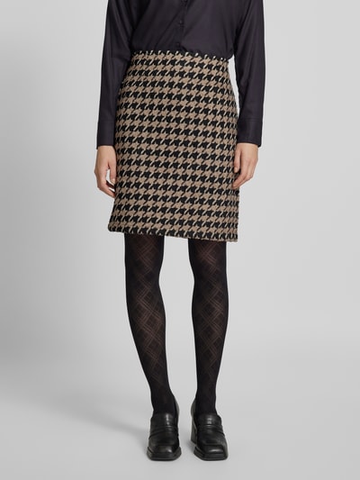 Peek & Cloppenburg Christian Berg WomanKnielanger Rock mit Strukturmuster in taupe Kostenloser Versand international