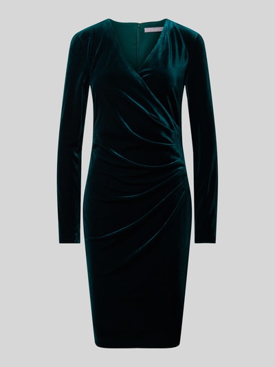Peek & Cloppenburg Christian Berg CocktailKnielanges Cocktailkleid in Wickel-Optik in dunkelgruen Black Friday Preise
