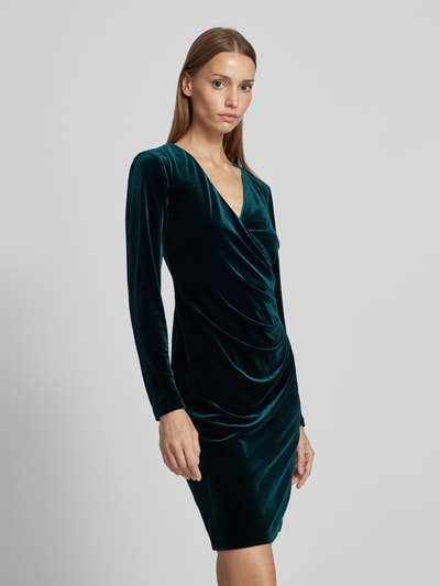 Peek & Cloppenburg Christian Berg CocktailKnielanges Cocktailkleid in Wickel-Optik in dunkelgruen Black Friday Preise