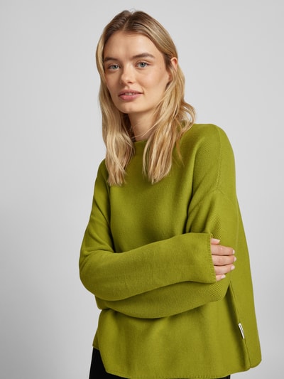 Peek & Cloppenburg ArmedangelsStrickpullover mit Strukturmuster Modell 'MERINAA' in gruen Rabatte dieses Monats