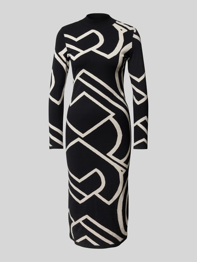 Peek & Cloppenburg commaStrickkleid mit Turtleneck in black Limitierter Zeitrabatt