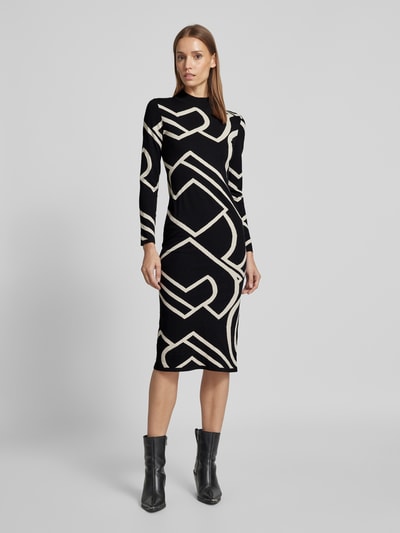Peek & Cloppenburg commaStrickkleid mit Turtleneck in black Limitierter Zeitrabatt