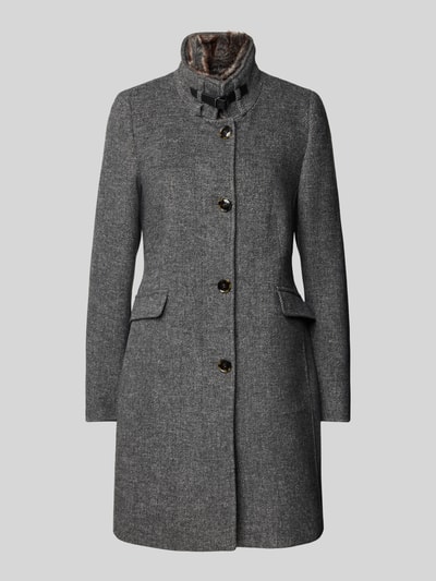 Peek & Cloppenburg Christian Berg Woman SelectionMantel mit Stehkragen in anthrazit melange Rabatt
