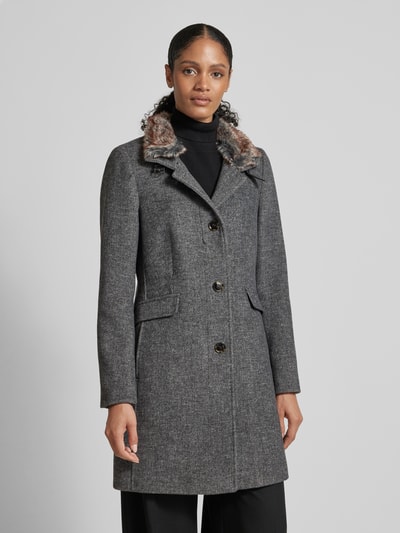 Peek & Cloppenburg Christian Berg Woman SelectionMantel mit Stehkragen in anthrazit melange Rabatt