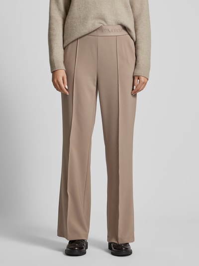 Peek & Cloppenburg CambioStoffhose mit elastischem Bund Modell 'AVA' in beige Versandkostenfrei