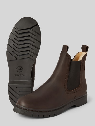 Peek & Cloppenburg TamarisStiefeletten aus Leder mit elastischen Einsätzen in dunkelbraun Weihnachtsangebot