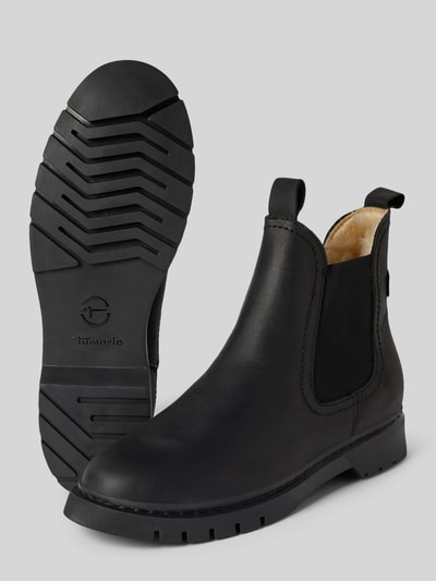 Peek & Cloppenburg TamarisStiefeletten aus Leder mit elastischen Einsätzen in black Muttertagsangebot