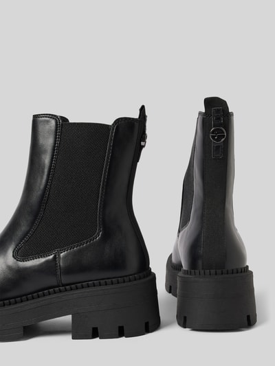 Peek & Cloppenburg TamarisChelsea Boots in Leder-Optik in black Valentinstagsangebot