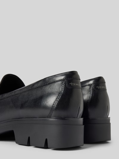 Peek & Cloppenburg TamarisLederloafer mit Schaftbrücke in black Räumungsverkauf