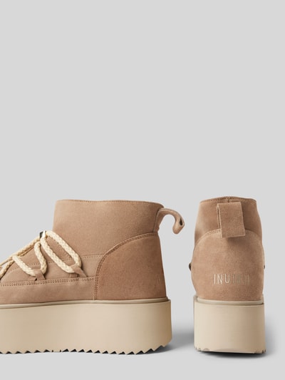 Peek & Cloppenburg INUIKIILederstiefel mit Plateausohle in beige Sonderangebote