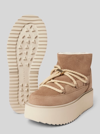 Peek & Cloppenburg INUIKIILederstiefel mit Plateausohle in beige Sonderangebote