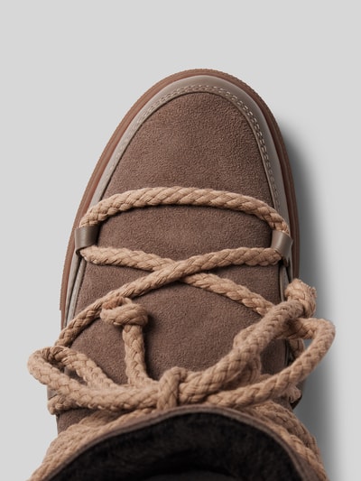 Peek & Cloppenburg INUIKIILederstiefel mit Label-Schriftzug in taupe Vierteljährliche Förderung