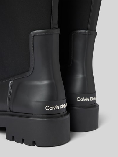 Peek & Cloppenburg Calvin Klein JeansGummistiefel mit elastischem Schaft Modell 'HIGH RAINBOOT NEOPRENE' in black Discount Store für neue Produkte