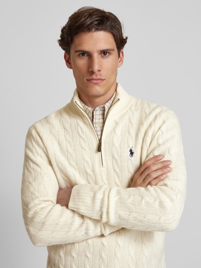Peek & Cloppenburg Polo Ralph LaurenPullover mit Kaschmiranteil in offwhite Super Rabatt