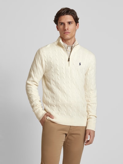 Peek & Cloppenburg Polo Ralph LaurenPullover mit Kaschmiranteil in offwhite Super Rabatt