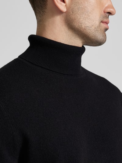 Peek & Cloppenburg MCNEALStrickpullover mit Rollkragen in black Riesige Rabatte
